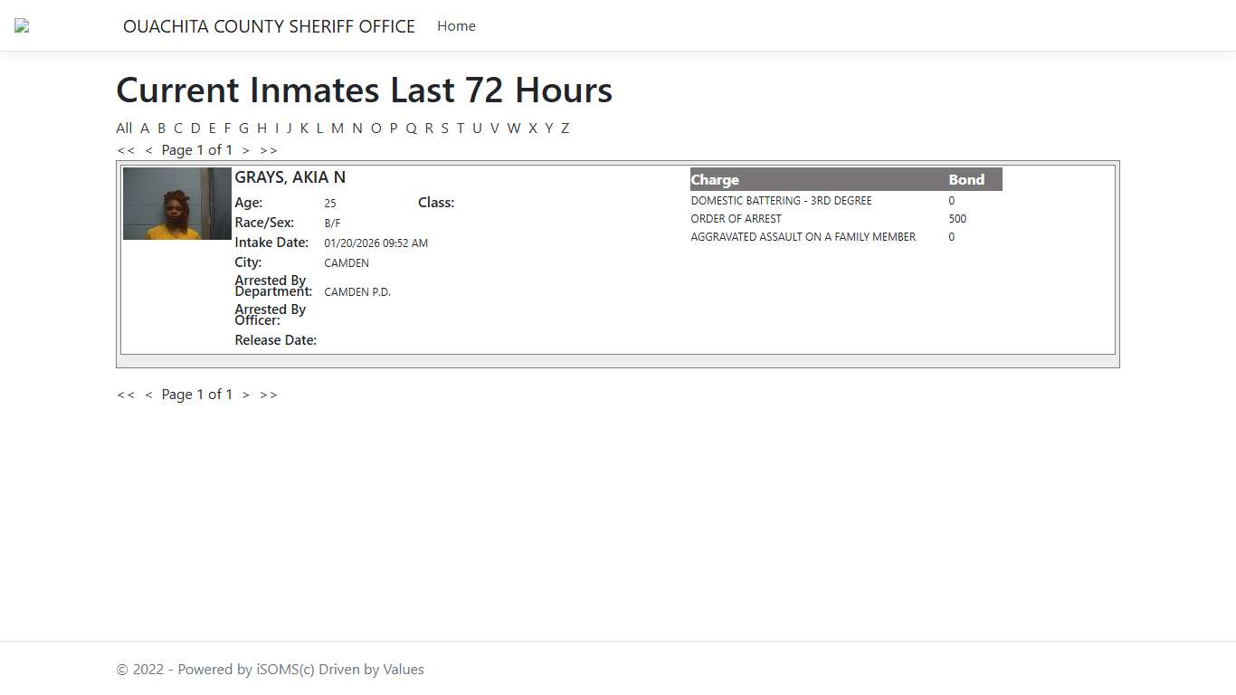 Inmates - ISOMS Portal